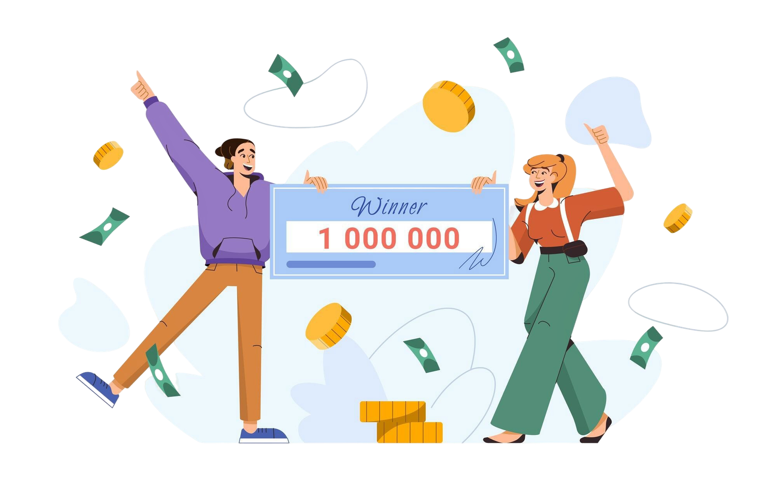 Immagine biglietto e palline della lotteria